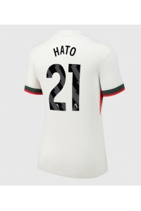 Chelsea Jorrel Hato #21 Fotballdrakt Borte Klær Dame 2025-26 Korte ermer